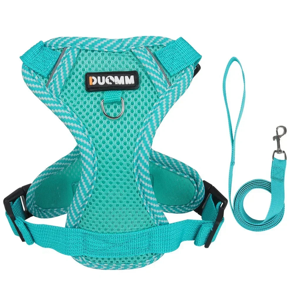 Pet Dogs Harness Comfortable Breathable Chest Back Straps for Small and Medium-sized Dogs Cats Pets Outdoor Reflective Harnesses